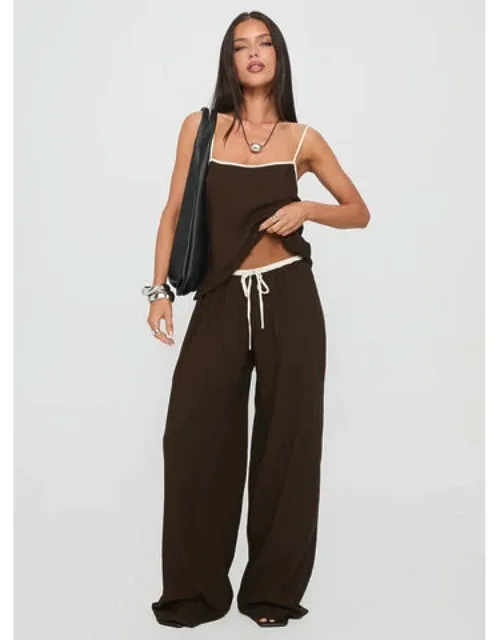 Contrast Pant Set