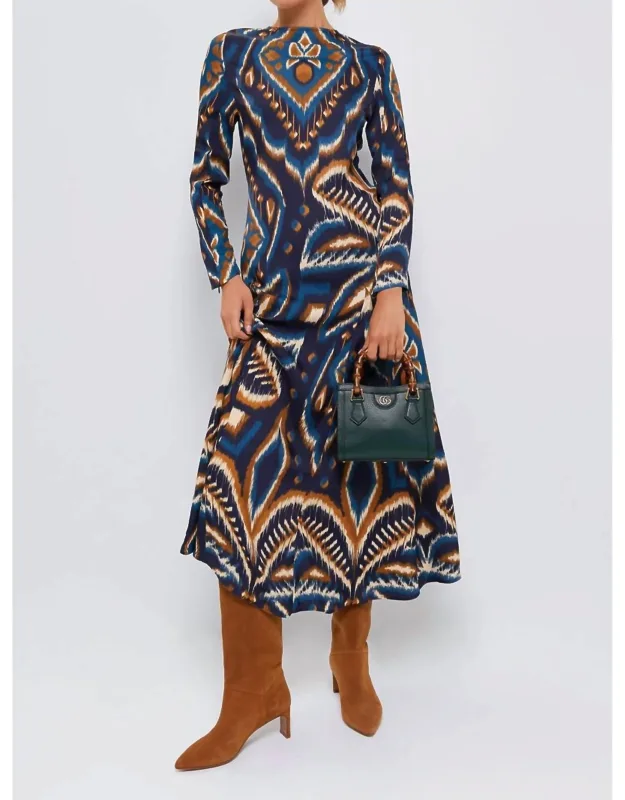 Pineapple Ikat Maxi Dress
