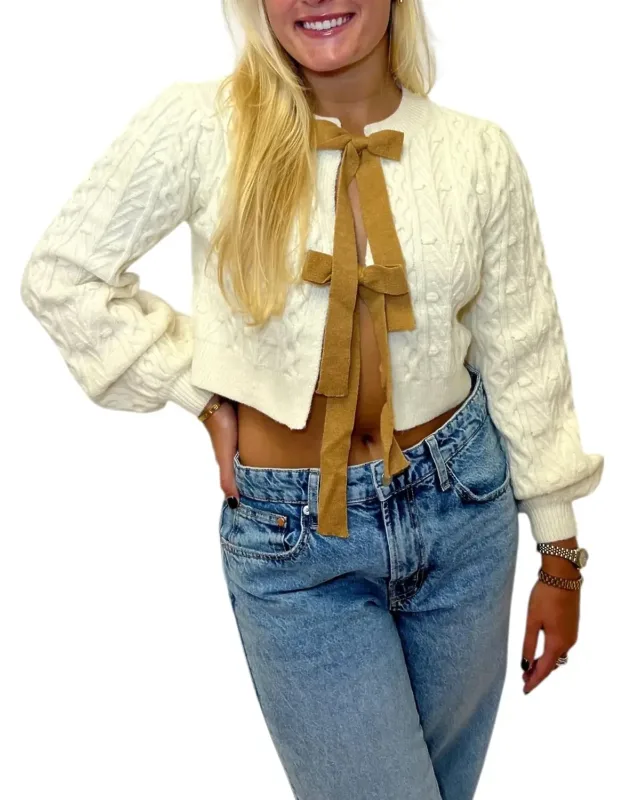Autumn Bow Tie Sweater