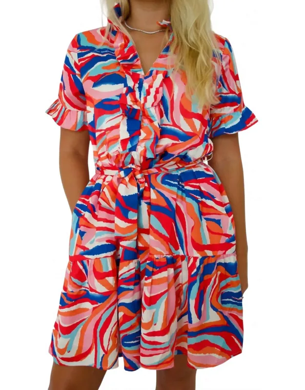 Colorful Swirl Dress