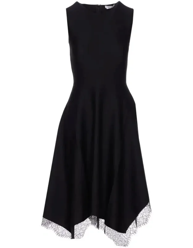 Dress With Back Zip Closure And Sleeveless