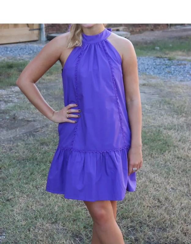Halter Neck Mini Dress
