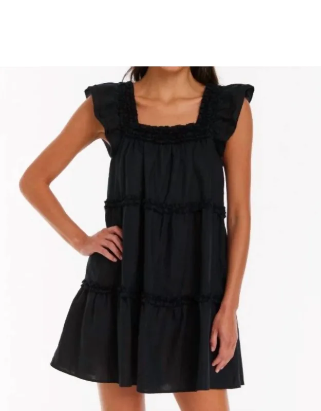 Flutter Sleeve Mini Dress