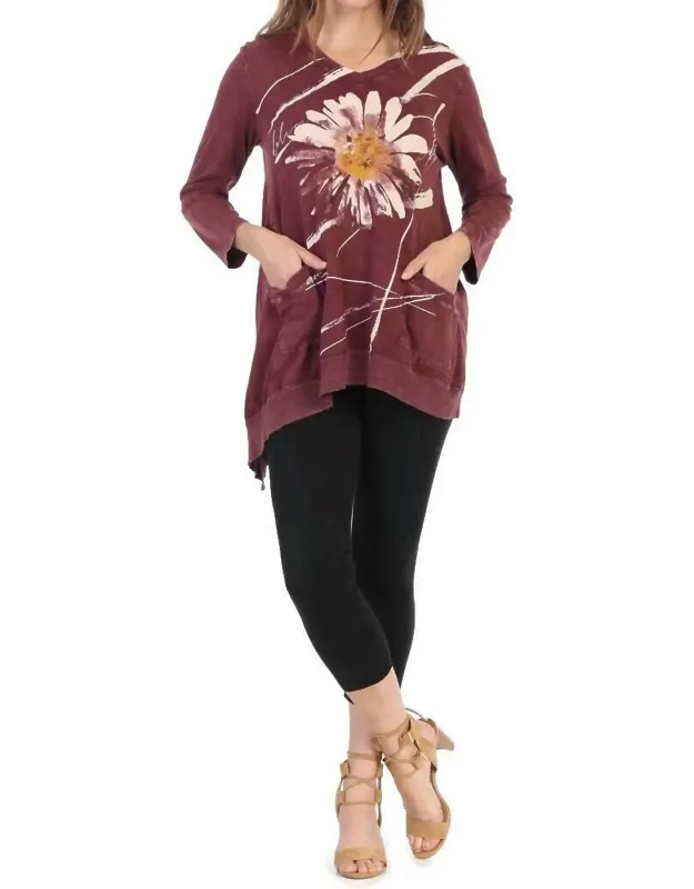 Chit Chat Mineral Washed Patch Pocket Cotton Tunic