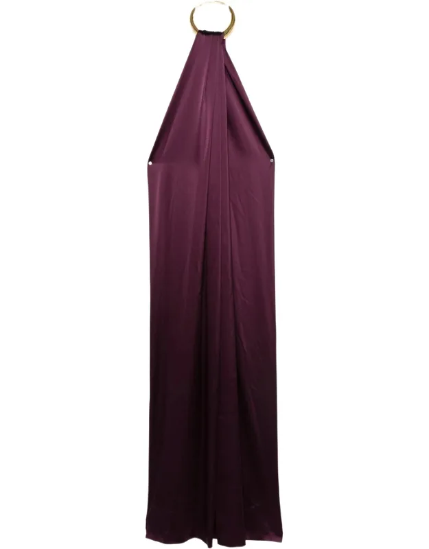 Ring-neck Maxi Dress