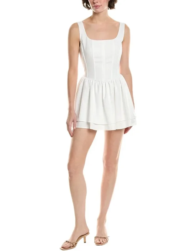 Reveriee Mini Dress With Boning And Zipper