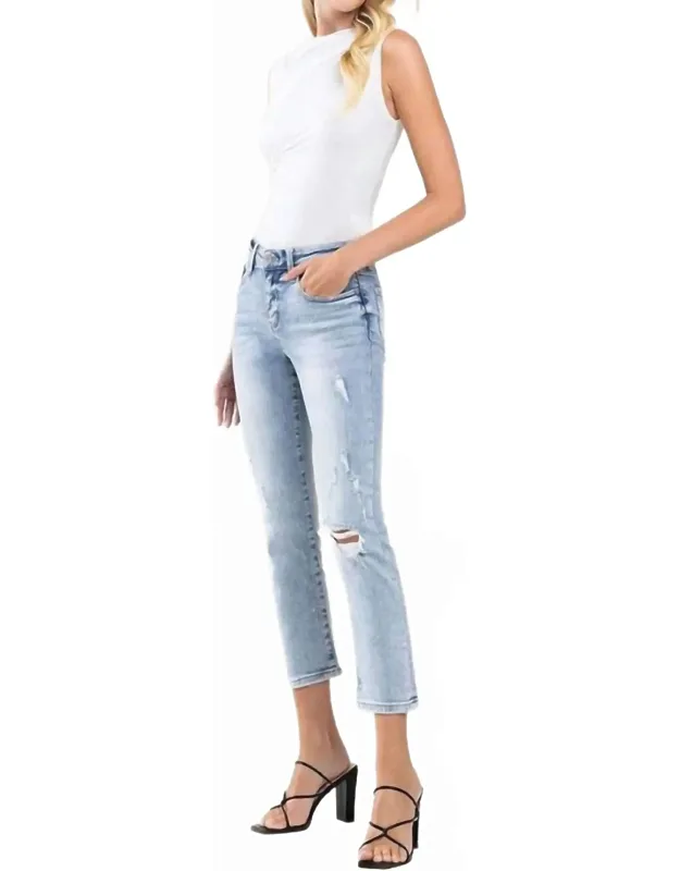 Straight Denim Pants