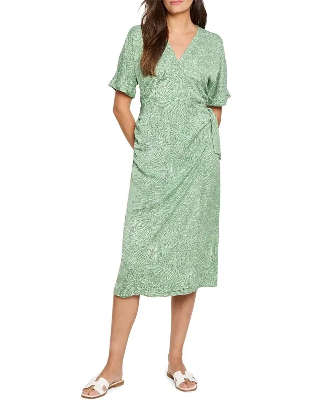 Swirling Sands Wrap Dress