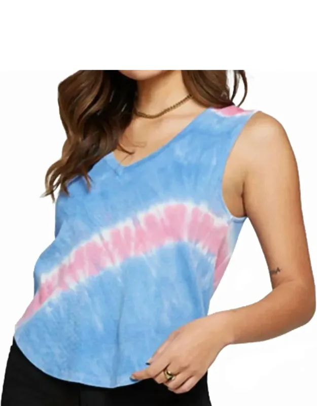 Vintage Rib Double V Hi Lo Tank