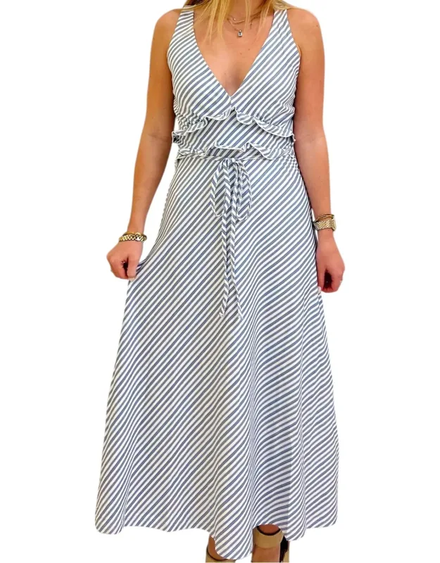 Beryl V-neck Maxi Dress