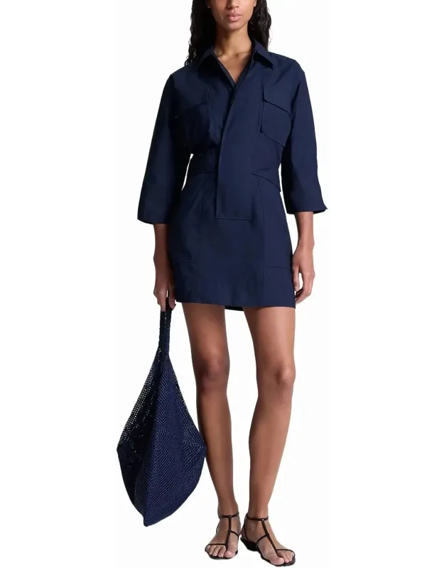 Evan Dress With Three-quarter Sleeves And Pockets