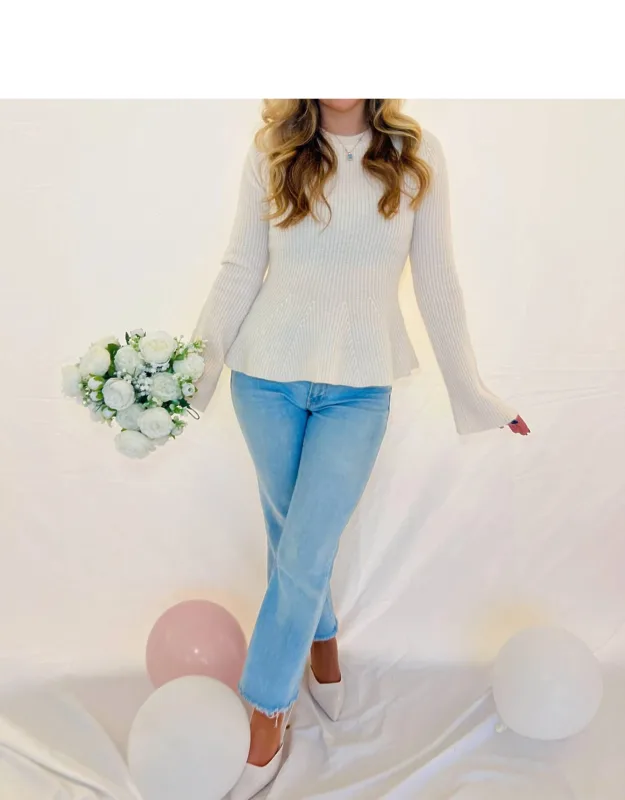 Flared Sleeve Sweater