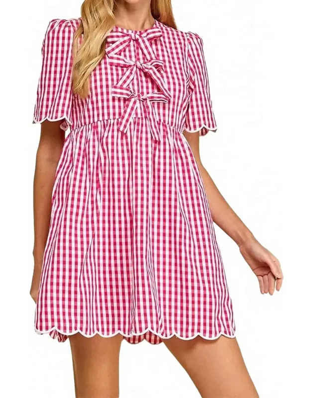 The Emma Plaid Mini Dress