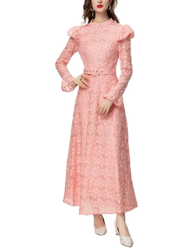 Lanelle Maxi Dress, 100% Polyester, 53.1 Inches Length