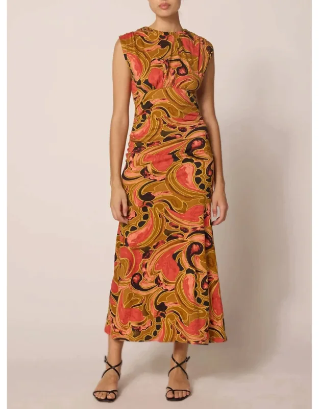 Ankle Dress In Osaria Print