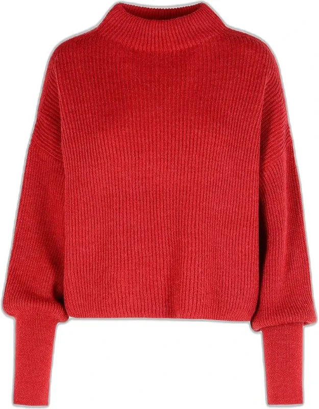 Raspberry Alpaca Blend Sweater