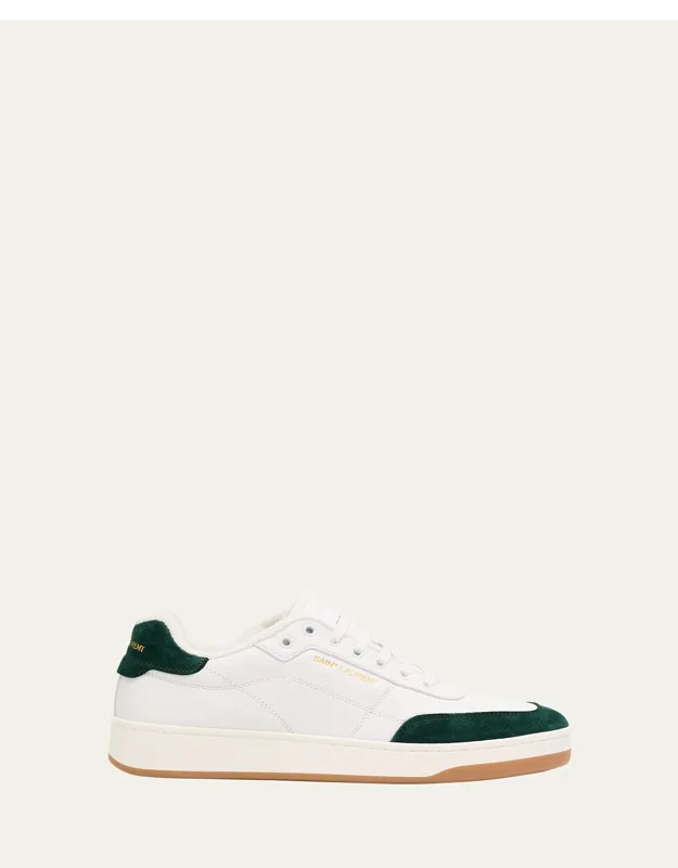 Sl61 Leather And Suede Low-top Sneakers