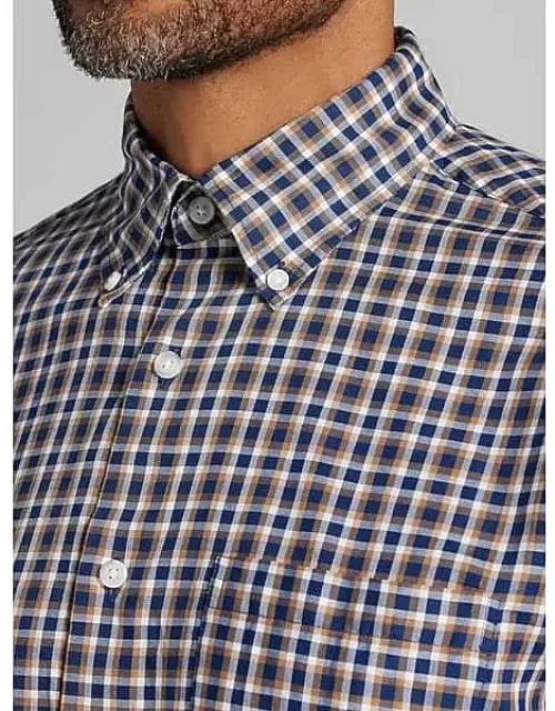 Modern Fit Broken Polka Dot Button Up Shirt