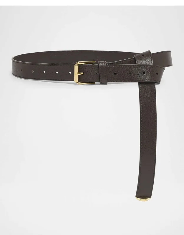 Metal Buckle Leather Belt