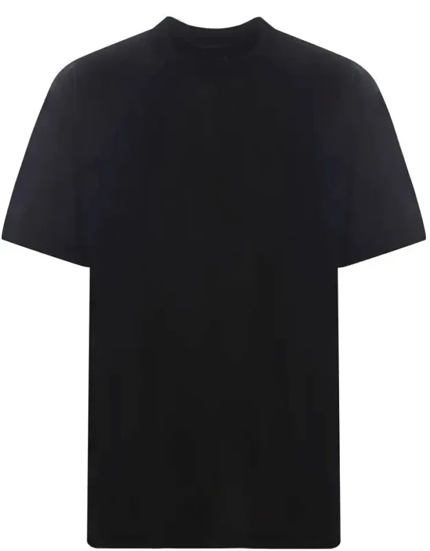 T-shirt With Ribbed Crew Neck And Short Sleeves