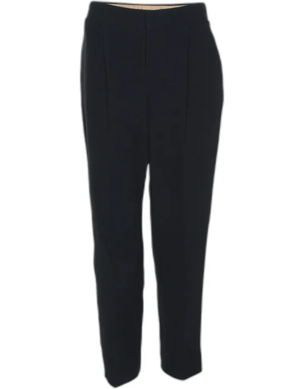 Deep Navy Crepe Trousers