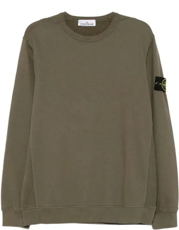 Cotton Fleece Crew Neck Sweatshirt