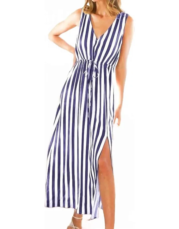 Seaside Stripes Maxi Dress