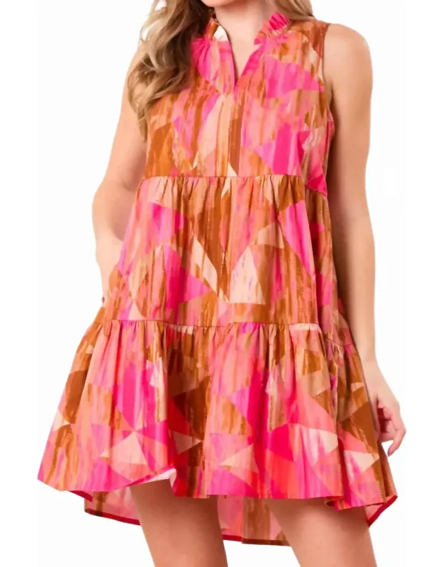 Desert Rose Tiered Mini Dress