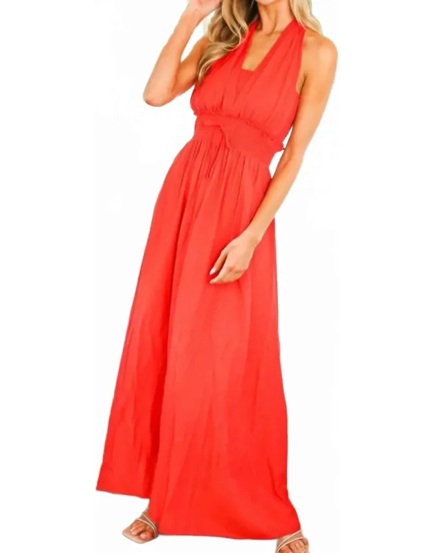 Sunset Dreams Halter Maxi Dress