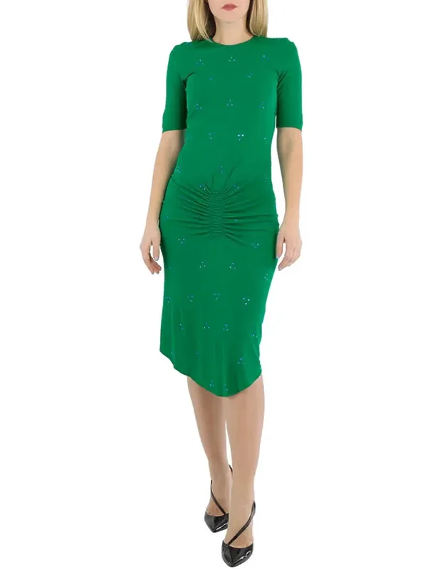 Gather Front Midi Dress