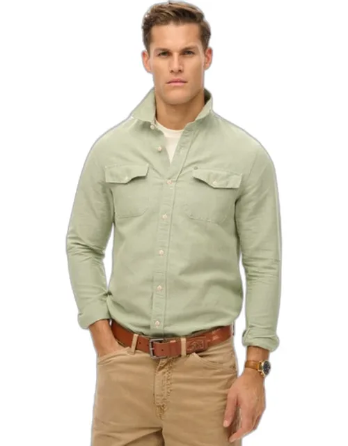 Linen Blend Work Shirt