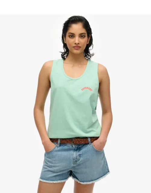 Essential Logo Garment Dye Vest Top