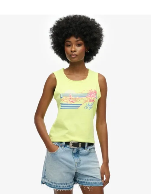 Outdoor Stripe Scoop Neck Tank Top