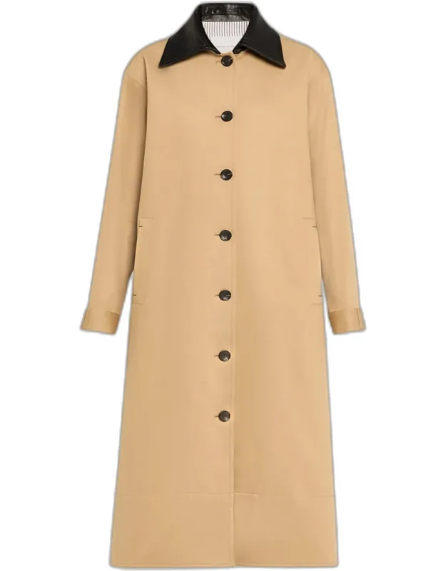 A-line Long Swing Coat