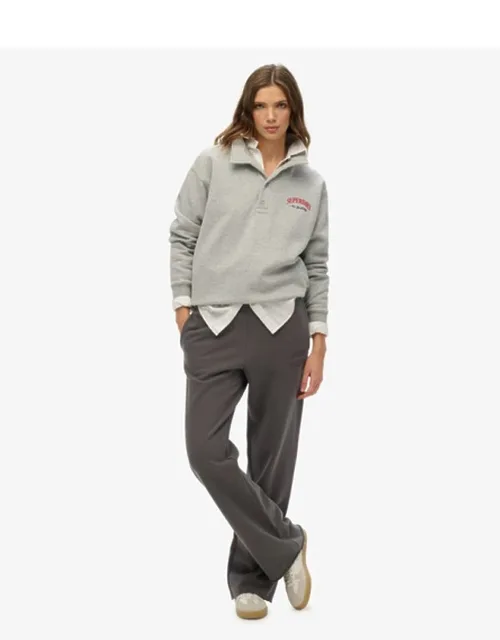 Athletic Tonal Embroidered Wide Leg Joggers