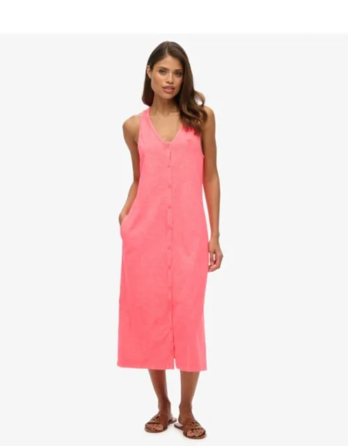 Beach Jersey Vest Midi Dress