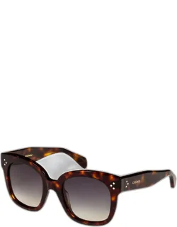 Square Polarized Acetate Sunglasses