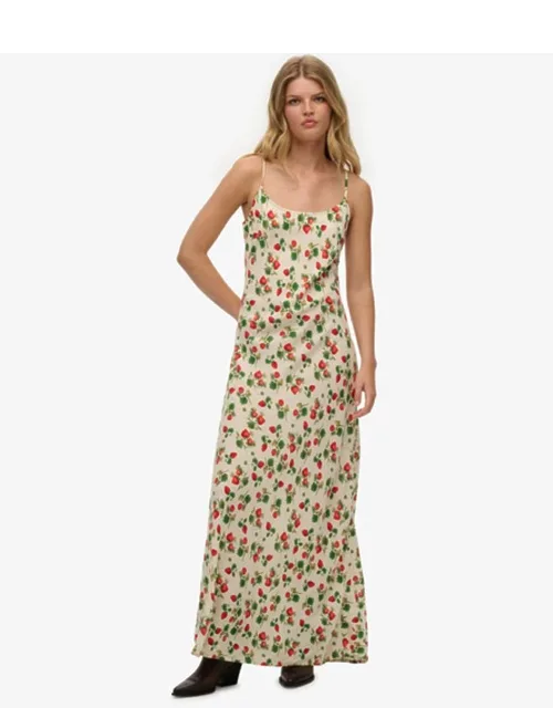 Bias Cut Maxi Slip Dress