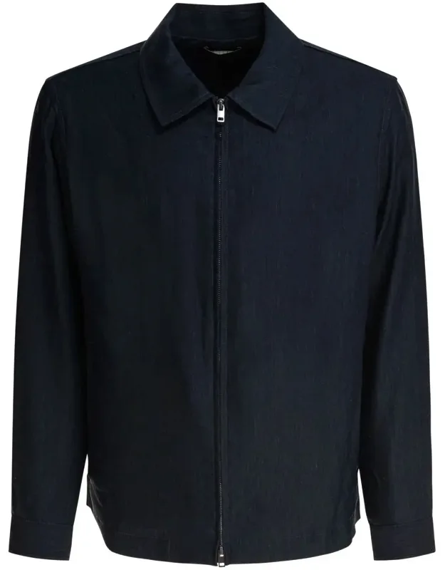 Bomber Jacket With Zipper Closure
