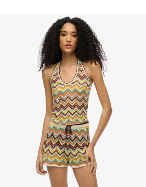 Zigzag Knit Shorts