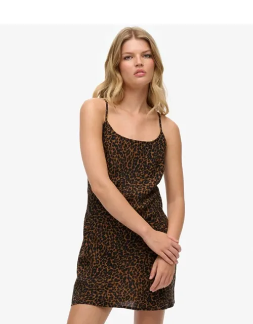 Bias Cut Mini Slip Dress