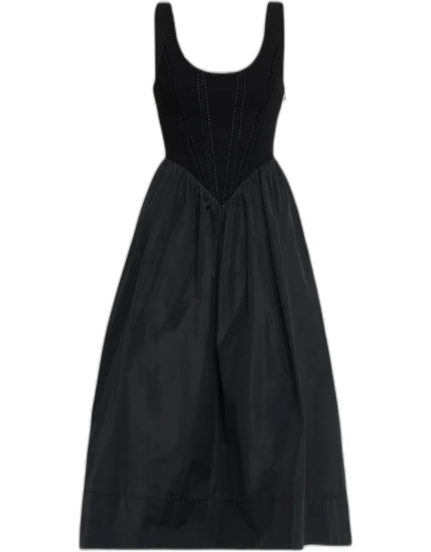 Crochet Corset Midi Dress