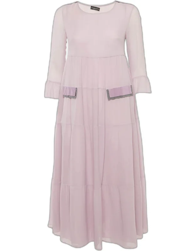 Silk Tiered Midi Dress