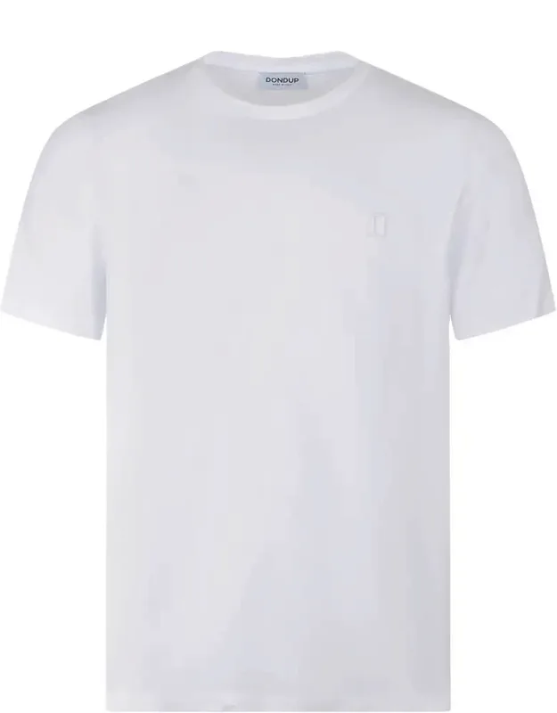 T-shirt With Ribbed Crew Neck And Short Sleeves