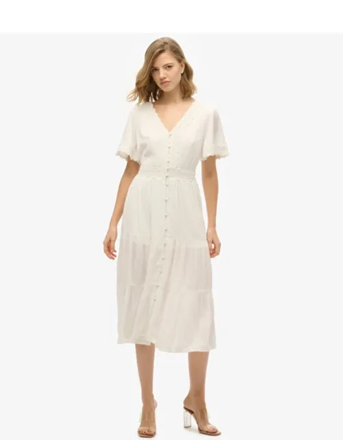 Ibiza Short Sleeve Midi Tea Dress