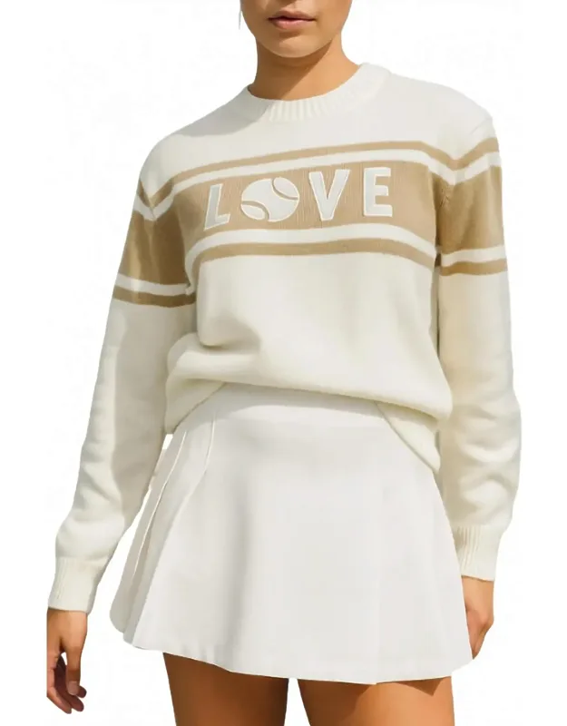 Tennis Love Round Neck Sweater
