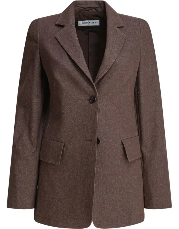 Denim-effect Cotton Blazer