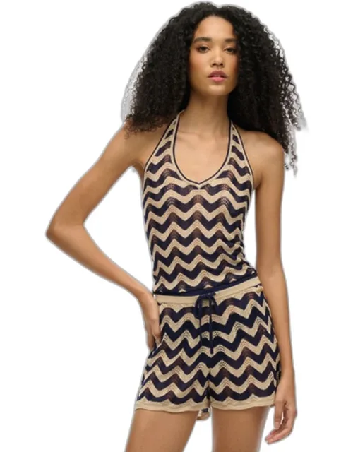 Zigzag Knit Shorts