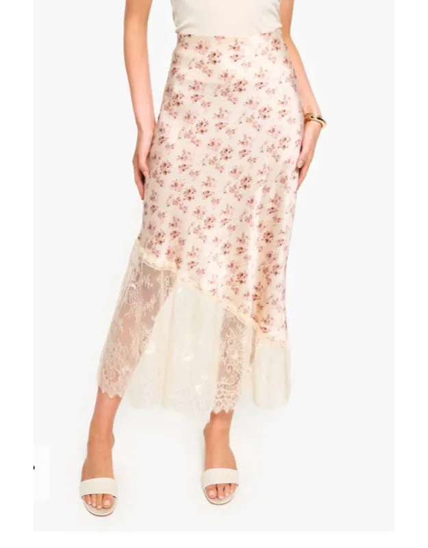 Florian Hammered Silk Skirt