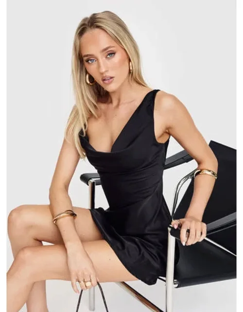 Cowl Neck Mini Dress